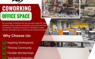 White and Blue Modern Coworking Office Space Instagram Post (1)