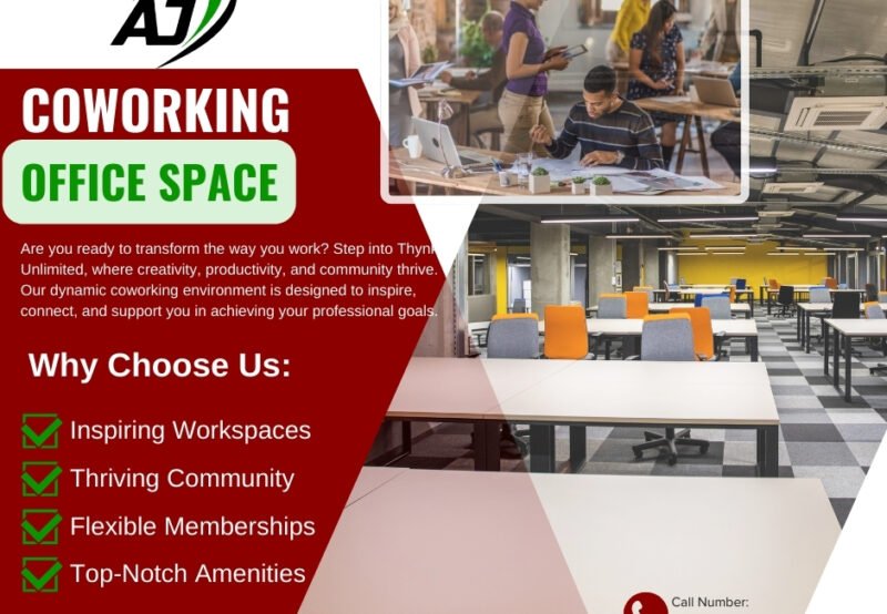 White and Blue Modern Coworking Office Space Instagram Post (1)